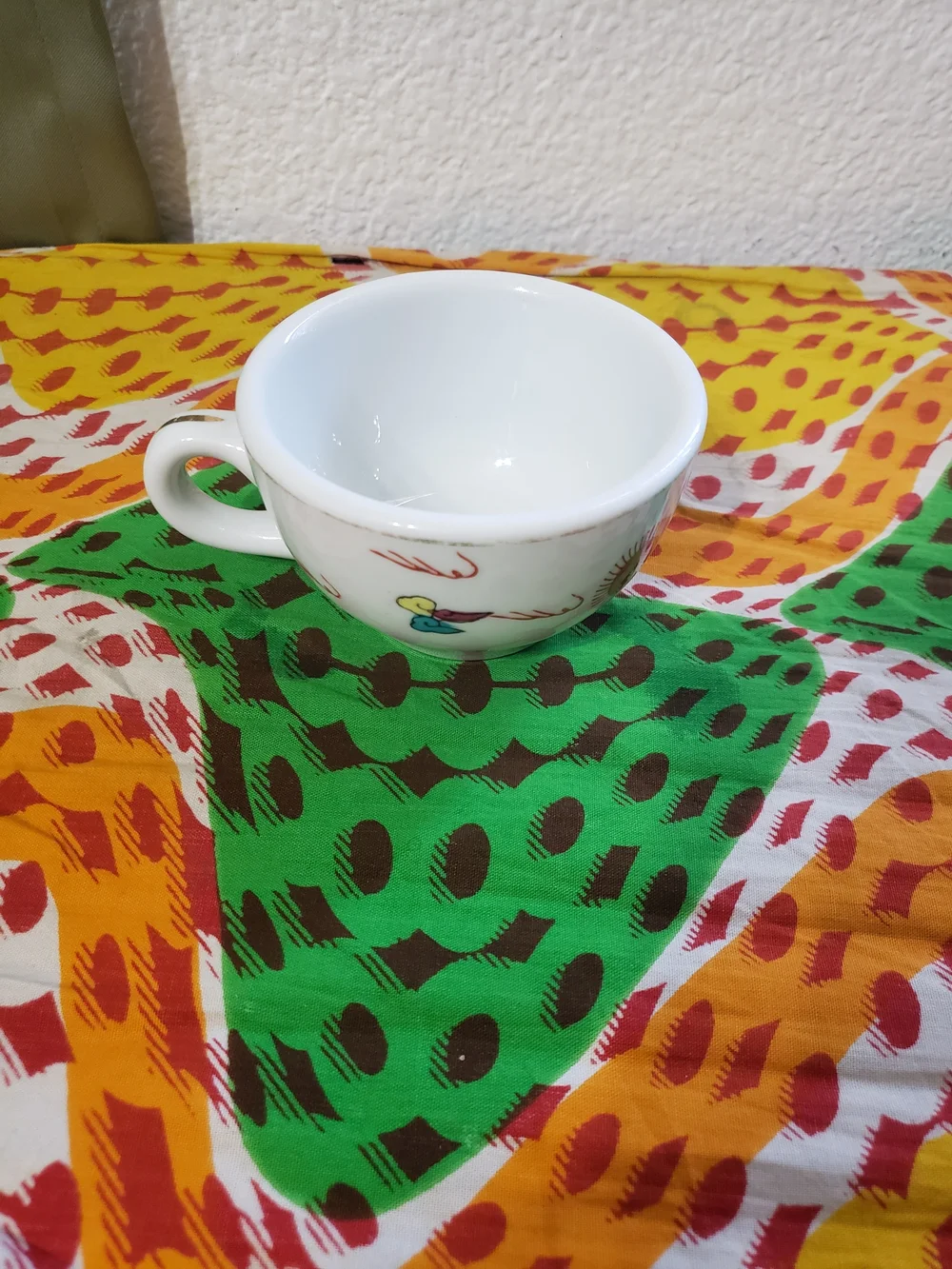 Bundle of 3 Unique Ceramic Coffee Mugs San Diego Waffle House Asian Motif
